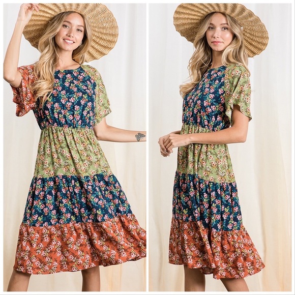 Frolic in the Meadow Midi Dress - Picture 4 of 16